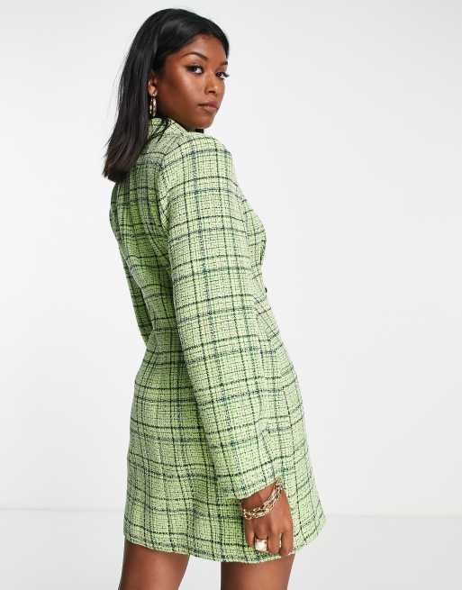 Plaid on sale blazer asos