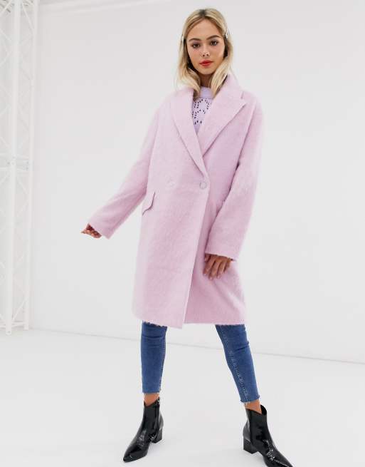 Pink double-sided tailored coat