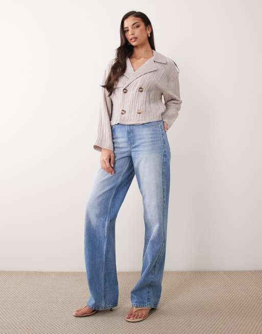 ASOS DESIGN - Double breasted gedrapeerde top, 2 van 4
