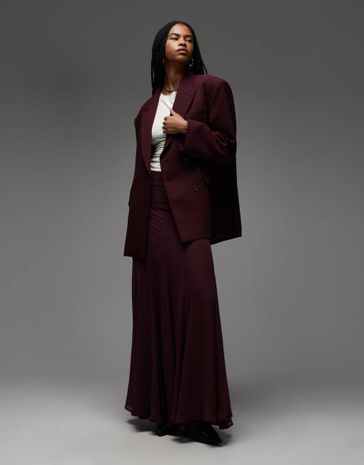ASOS DESIGN - Double breasted oversized blazer in paars, 4 van 4