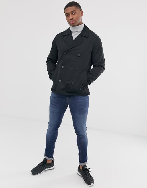 Asos hot sale peacoat mens