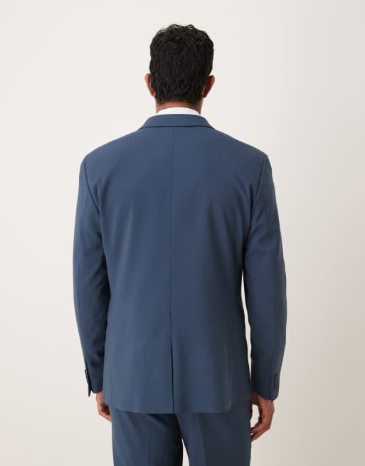ASOS DESIGN double breasted regular suit jacket in navy, 3 of 5