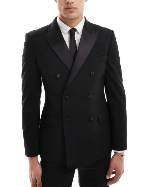 Asos mens double breasted blazer deals