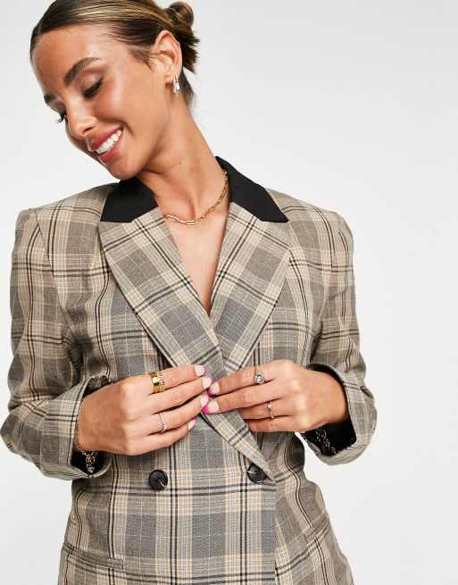 Asos clearance tartan blazer