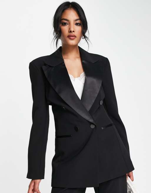 Double breasted tuxedo outlet blazer