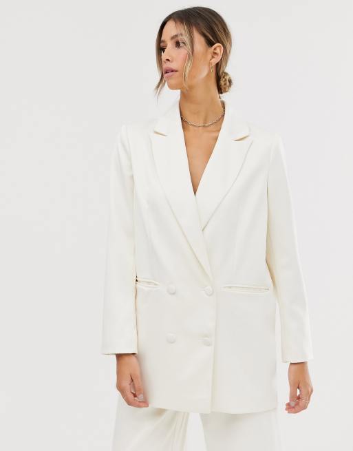 Asos white outlet blazer