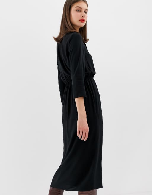black lace off the shoulder dress with sleeves Rose Black Bodycon Maxi Dress for Women, Classic Black, Polyester and Lace, Off-Shoulder Neckline, Pencil Style