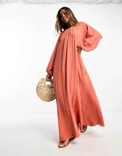 Asos trapeze shop maxi dress