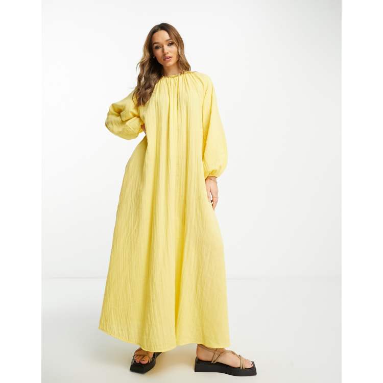 Asos design shop yellow dress