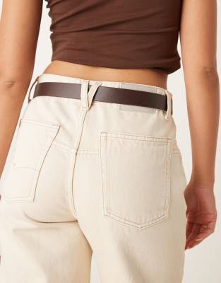 Asos Design Double Half Moon Waist And Hip Jeans Belt