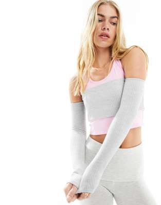 Asos Design Double Layer Ballet Top In Pink-multi
