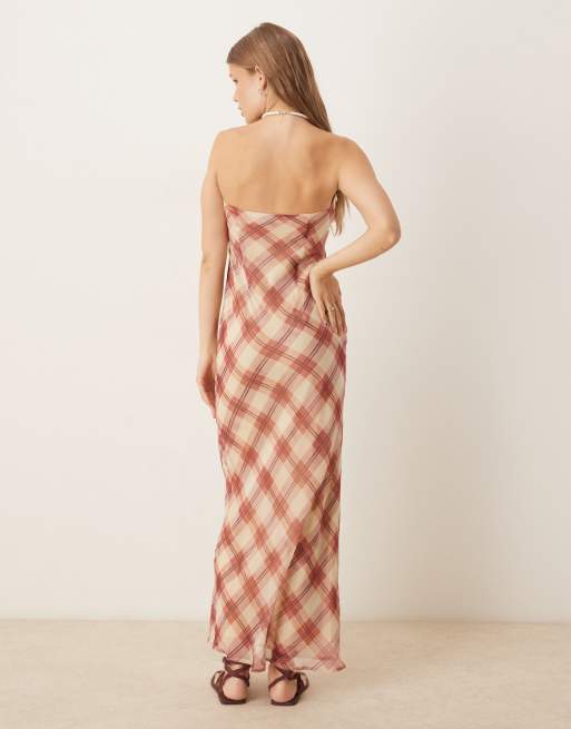 ASOS DESIGN double layer bandeau midi dress in print, 3 of 4