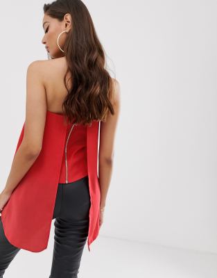 asos strapless top
