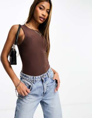 Double Layer Slinky Short Sleeve Bodysuit