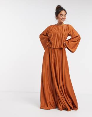 maxi dress burnt orange