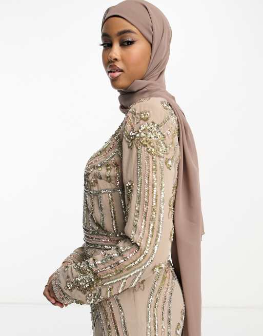 Maxi dress hotsell with headscarf