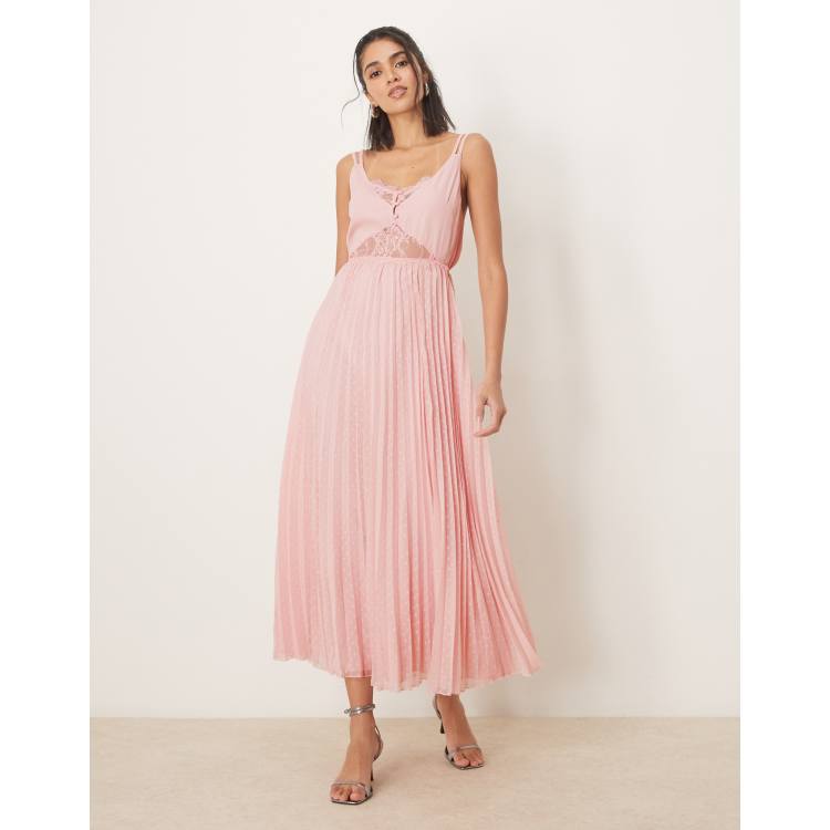 Asos Hot Pink Pu Dress ASOS LUXE Embellished Ocean Pearl Encrusted