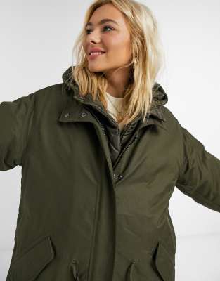 asos khaki parka