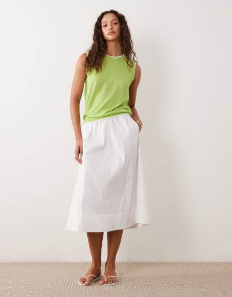 ASOS DESIGN double layered tank top in lime - view 1