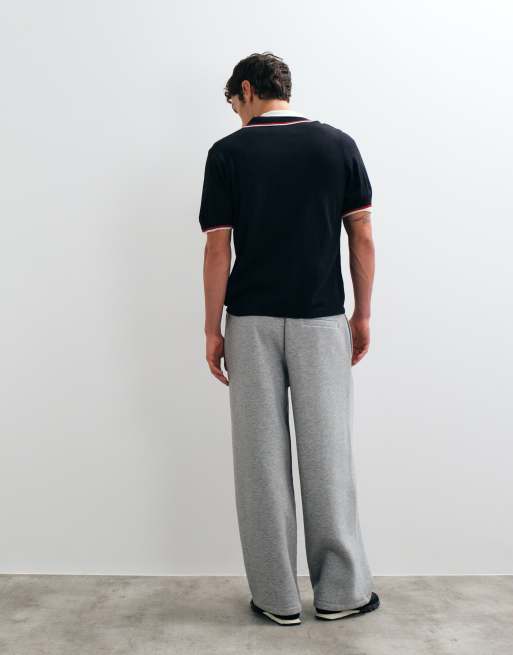 ASOS DESIGN double pleat barrell jogger in grey marl, 4 of 5