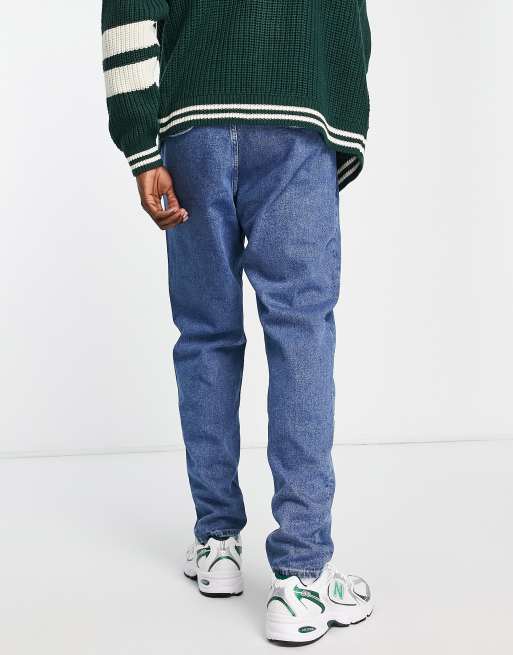 ASOS DESIGN double pleat jeans in light blue, 2 of 4
