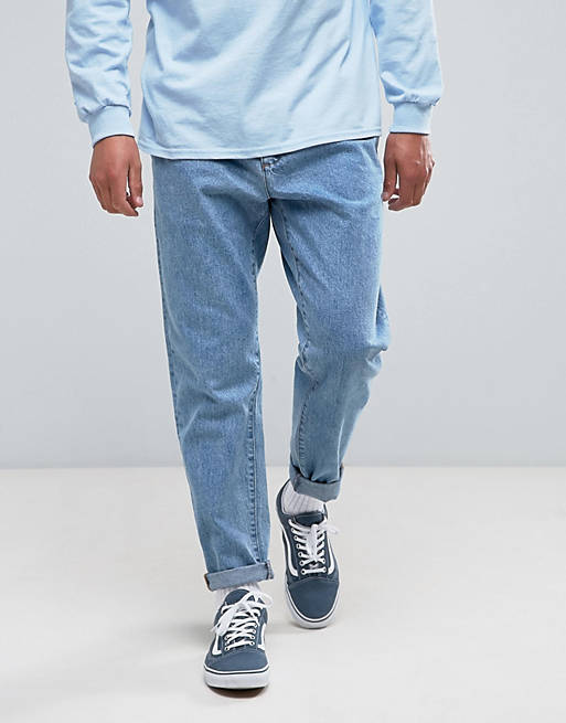 Baggy fit jeans in wash ASOS Herren Kleidung Hosen & Jeans Jeans Baggy & Boyfriend Jeans 