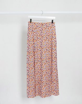 asos floral maxi skirt