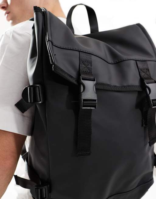 Asos black backpack best sale