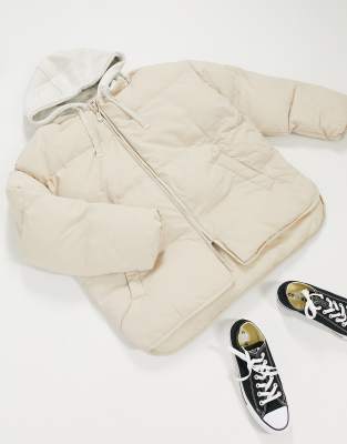 doudoune a capuche oversize