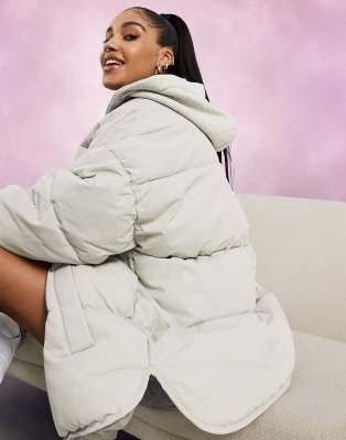 doudoune a capuche oversize