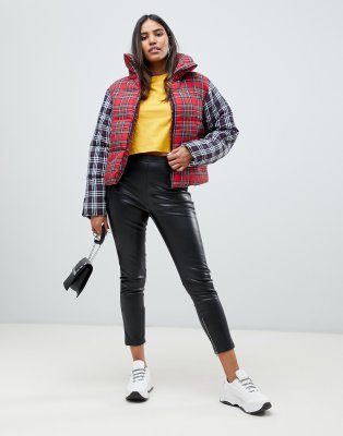 doudoune a carreaux femme