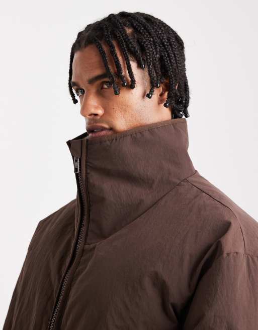 ASOS DESIGN - Doudoune à doublure en en imitation peau de mouton - Marron, 4 de 5