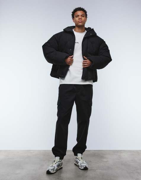 ASOS DESIGN - Doudoune oversize à capuche - Noir - view 1