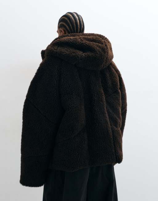 ASOS DESIGN doudoune oversize en borg, 4 de 5