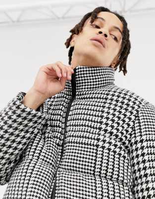 doudoune pied de poule femme