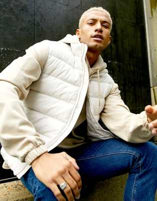 doudoune sans manche ecru