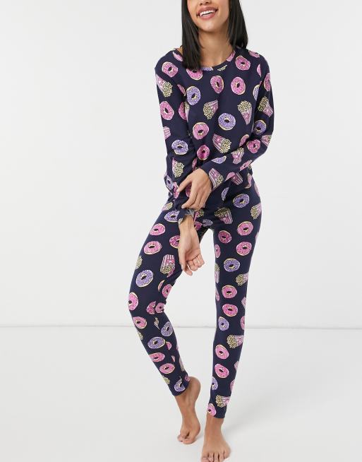 Womens legging pj discount set