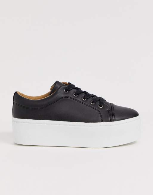 chunky platform lace up trainers