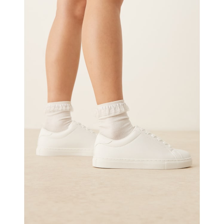 ASOS DESIGN Drama sneakers in white