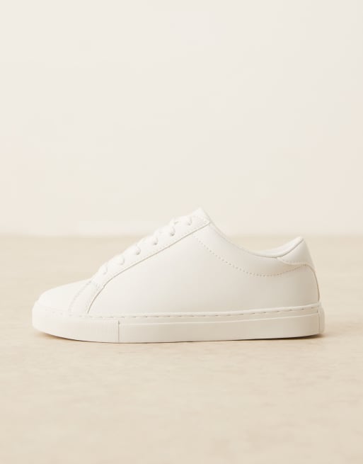 Asos white store sneakers womens