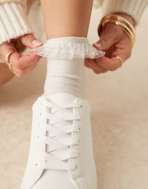 Asos white sneakers store womens