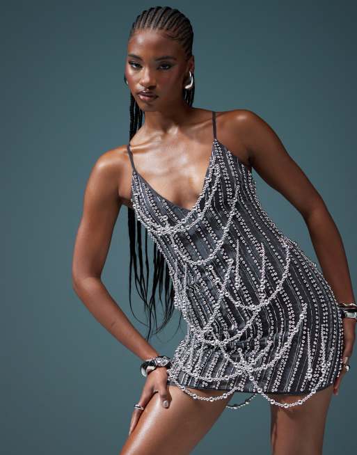 Asos beaded dress on sale