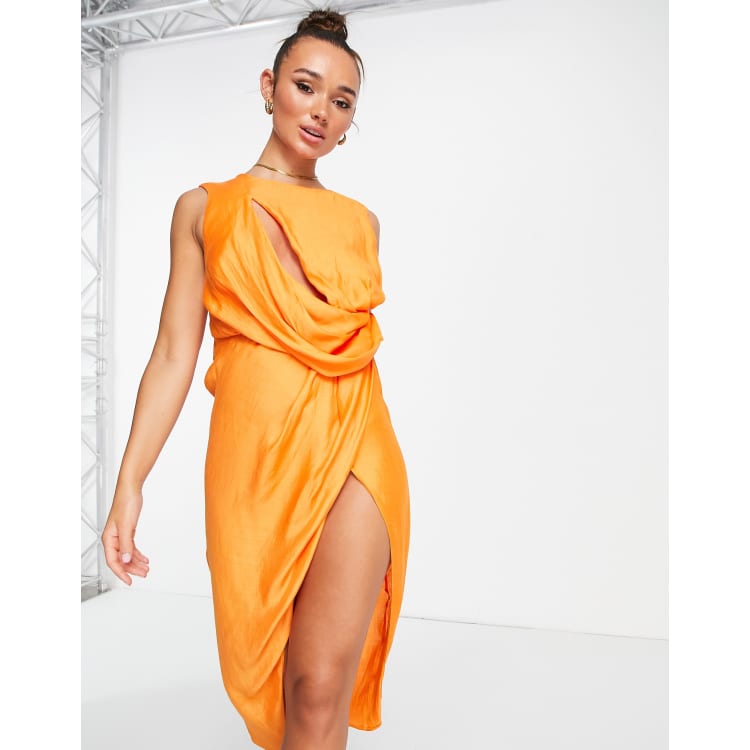 Asos store orange dress