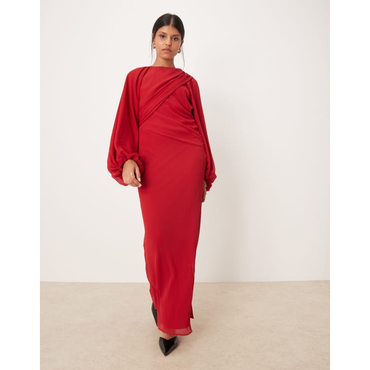 long silk slip dress DOUBLE V CUT UMBER / M maid of honor dresses Color:BURNT ORANGE Regular Collar Tuxedo Shirt 86cm (32