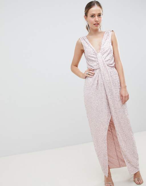 Asos maxi sequin dress best sale