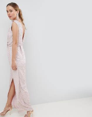 asos sequin maxi