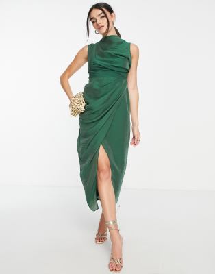 Draped Hem Dress