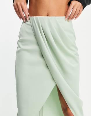 asos drape skirt