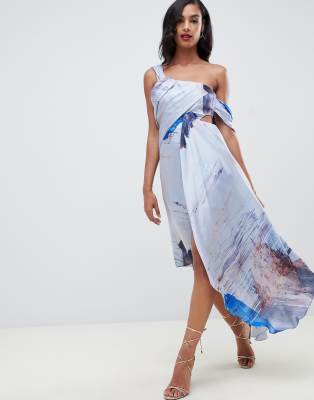 abstract midi dress