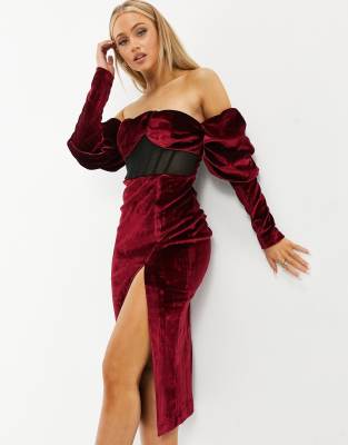 asos knee length dress